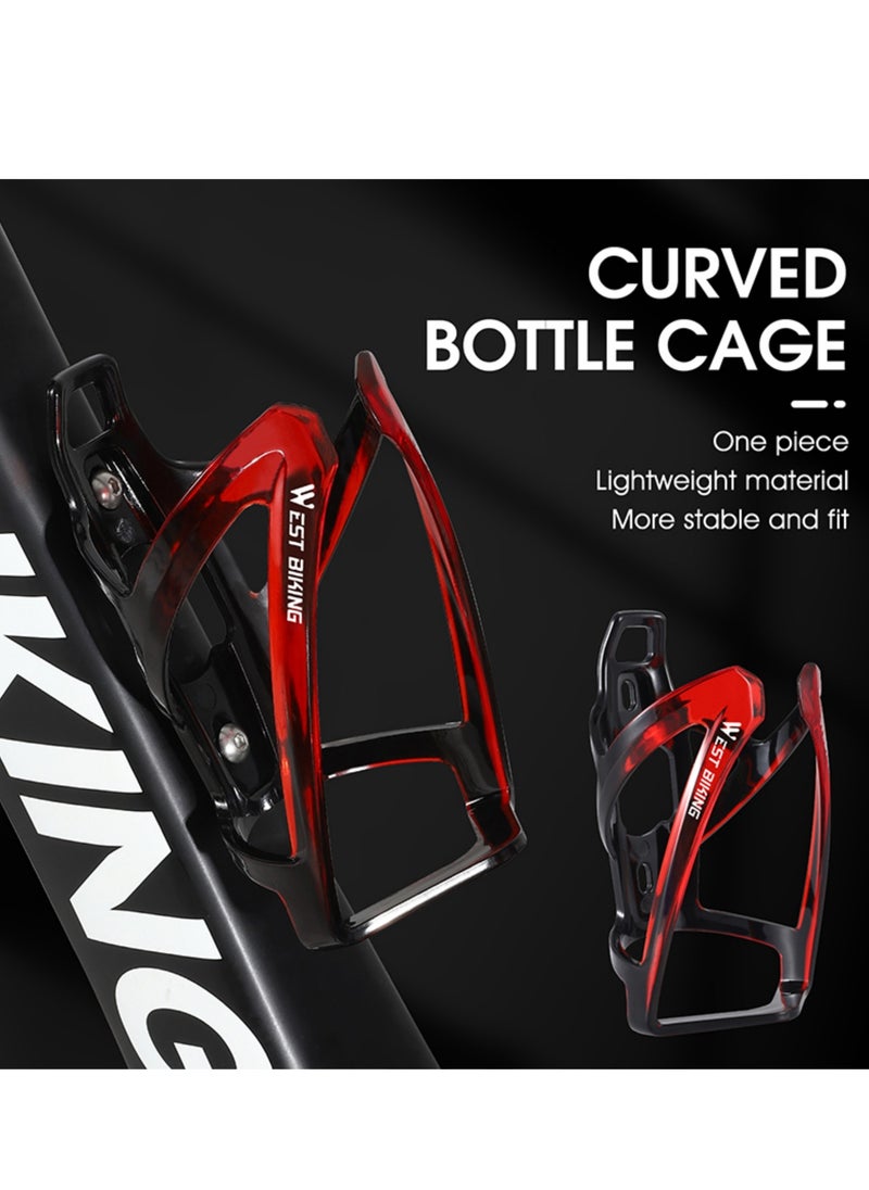 NOVOLAN - NOVOLAN Bicycle Bottle Holder Multi-Color Gradient Road Mountain Bike Bottle Holder Riding Water Cup Holder Bicycle Accessories, Lightweight and Portable, Scratch-Resistant Easy to Install (black) - Image 1