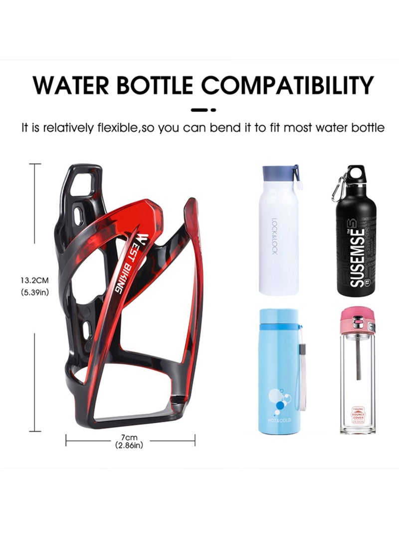 NOVOLAN - NOVOLAN Bicycle Bottle Holder Multi-Color Gradient Road Mountain Bike Bottle Holder Riding Water Cup Holder Bicycle Accessories, Lightweight and Portable, Scratch-Resistant Easy to Install (black) - Image 1