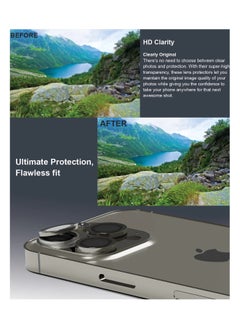 Max & Max Camera Lens Protectors for iPhone 15 Pro and 15 Pro Max, Scratch-Resistant, Transparent Camera Glass Grade Protective Cover  - Image 2