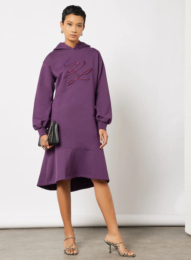 Karl Lagerfeld Hooded Sweat Dress
