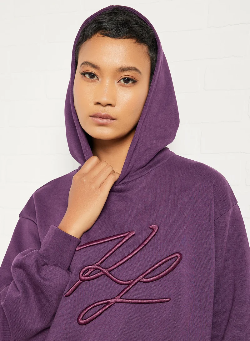 Karl Lagerfeld Hooded Sweat Dress