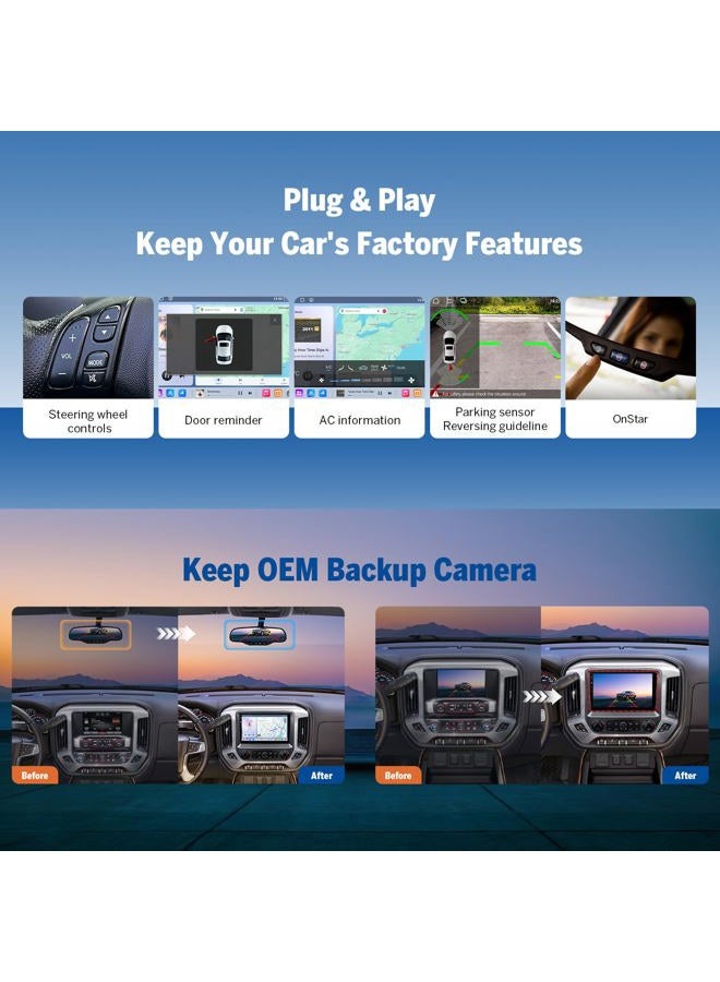 EONON Qualcomm 685 (QCM6225-AD) 6+64GB Car Audio Android 13 Compatible with Dedicated 10.1-inch QLED HD Navigation GMSX6S2 - Image 4
