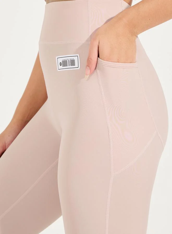 Styli Gymspire Edition - Label Back Stitch Contour Detail Leggings