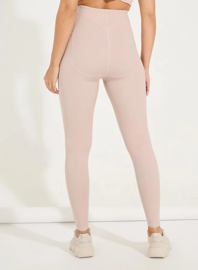 Styli Gymspire Edition - Label Back Stitch Contour Detail Leggings