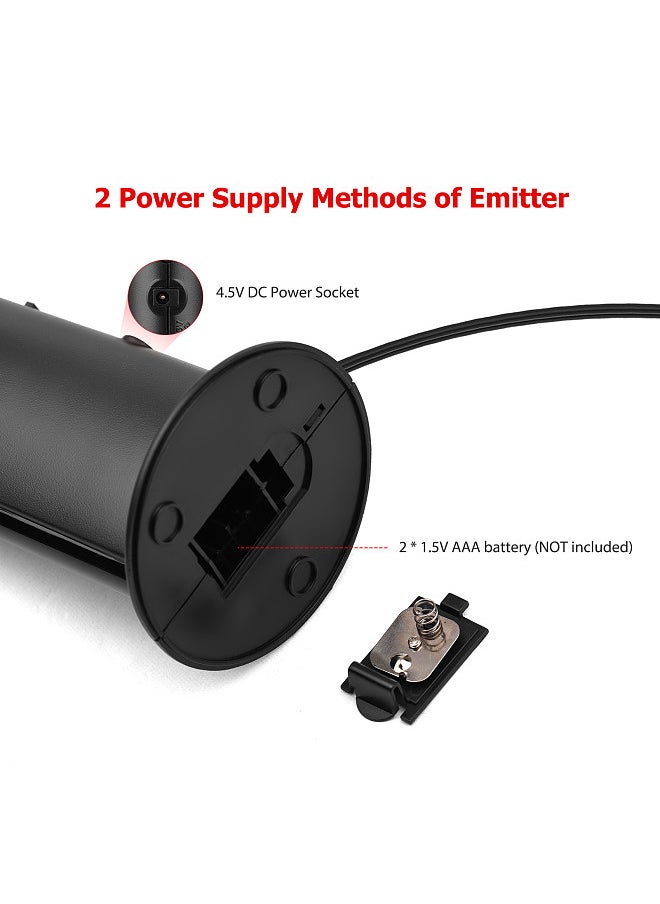 Generic - 5-in-1 Multifunctional Wireless Headset FM Hi-Fi Wireless Headphone Emitter & Receiver Set FM Radio Computer TV Monitor Cordless Headphone Wired Headset with Microphone - Image 1