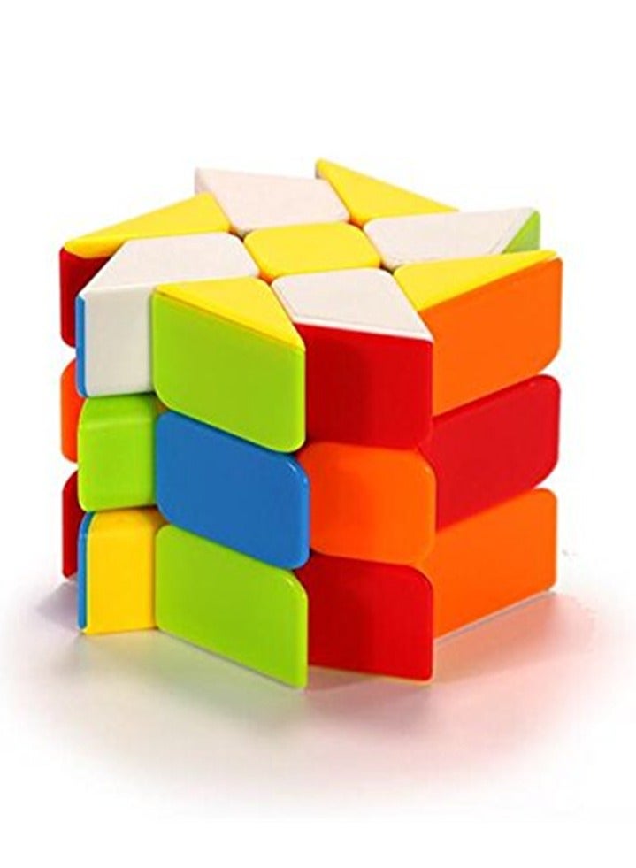 Luckam Windmill Cube Puzzle, 3x3 Stickerless Bright Magic Cube Wheel Color Fenghuolun 3x3x3 Speed Cube Puzzle - Image 3
