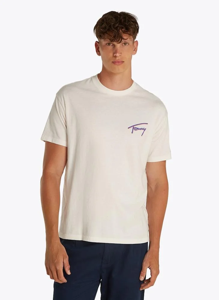تومي جينز Graphic Crew Neck T-Shirt