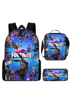 FORTNITE Fortnite Backpack with Large Capacity Three Piece Backpack and Student backpack 