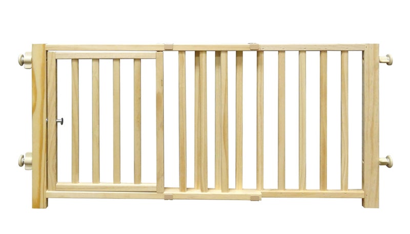 Four Paws Walk Over Wooden Dog Gate, 30-44" W by 18" H - Image 2