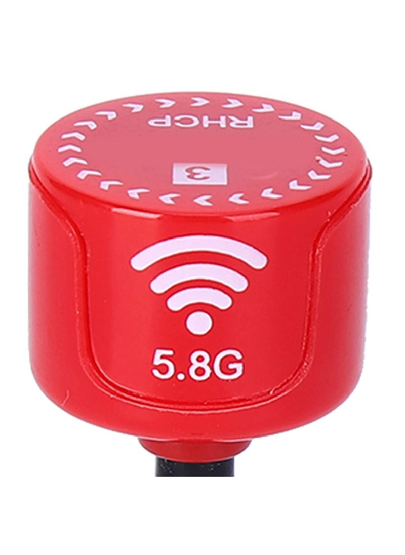 FPV Antenna Lollipop 5.8Ghz 3dBi RHCP Directional Antenna Super Mini Antenna High Gain Long Range Easy to Install Strong Signal Ideal for FPV Racing Drone SMA Inner Needle-Red