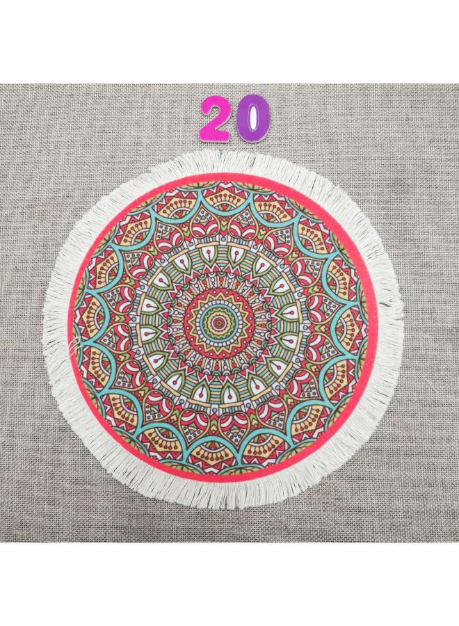 Direct Supply Innovative Carpet Dining Mat Persian Style Coaster, Flower Plate, Fruit Plate Mat Tea Pot Mat Decorative Mat-Specifications:20  - Image 1