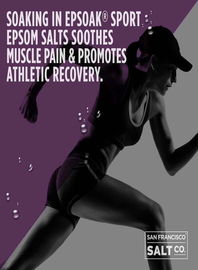 Epsoak Sport Lavender Epsom Salt for Athletes - 5 lbs. Soothing Therapeutic Soak with Lavender Essential Oil - Image 4