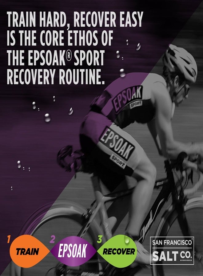 Epsoak Sport Lavender Epsom Salt for Athletes - 5 lbs. Soothing Therapeutic Soak with Lavender Essential Oil - Image 5