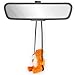 VIPbuy Handmade Wooden Swinging Squirrel Car Hanging Ornament Cute Hand Carved Painted Wood Animal Figurine Car Mirror Hanging Accessories Decor Gifts Squirrel - Image 2
