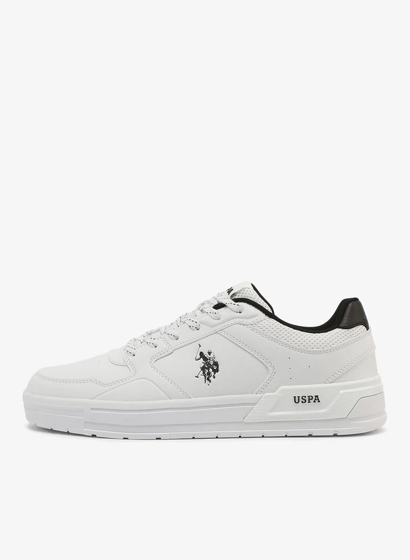 يو اس بولو اسن Harley Men's Canvas Lightweight Comfortable Casual Walking Sneakers - White