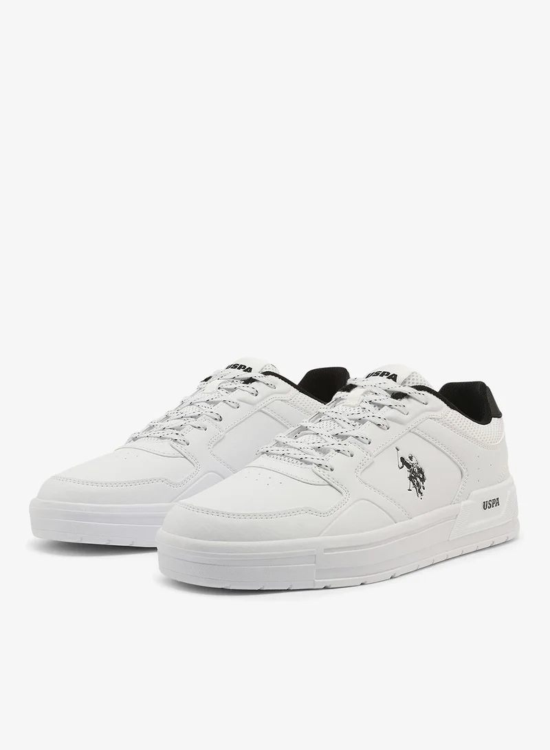U.S. Polo Assn. 6M HARLEY GLB 6FX MEN OD_WHITE Harley Men's Canvas Lightweight Comfortable Casual Walking Sneakers - White for Men | Best Price UAE