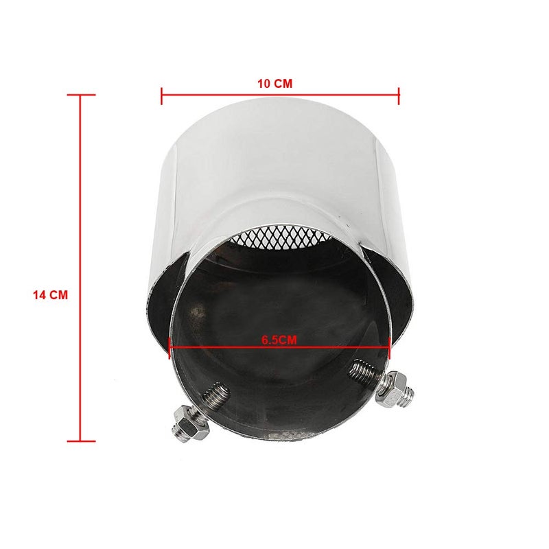 Oshotto Stainless Steel SS-009 Car Exhaust Muffler Silencer Cover Compatible with Renault Scala/Fluence (Chrome) - Image 2