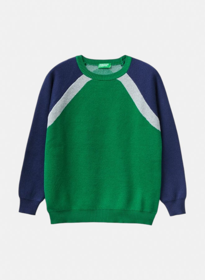 بينيتون سويتر أولاد بكتل ألوان - Image 1