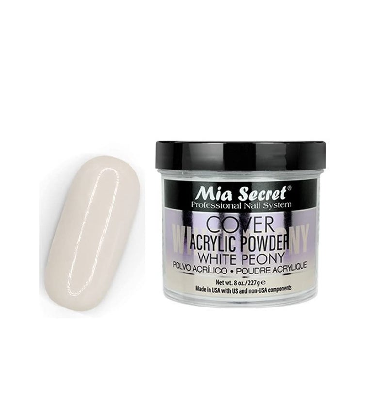 MIA SECRET Cover White Peony Acrylic Powder Mia Secret (8 oz.)