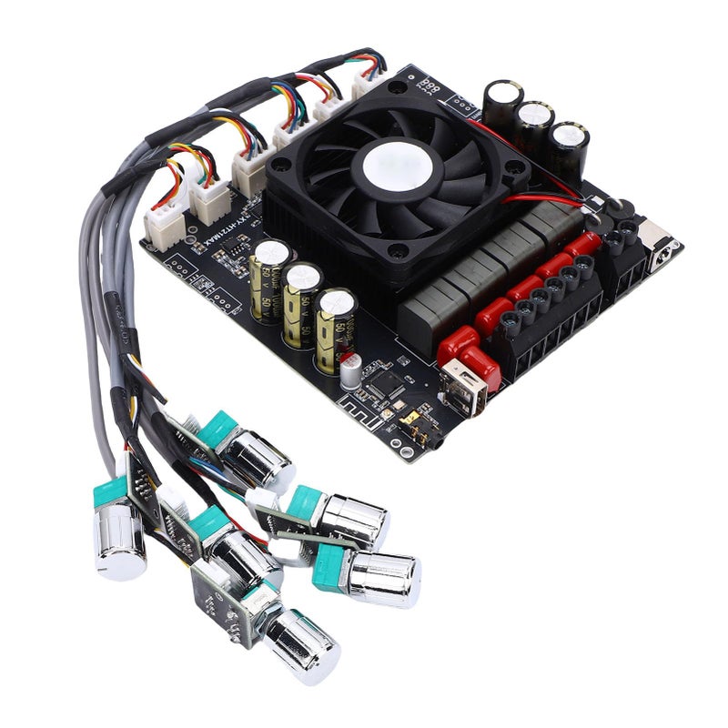 2 1 Channel 200W Amplifier Board with Bluetooth AUX Input Bass Treble Control for Home Theater - Image 2