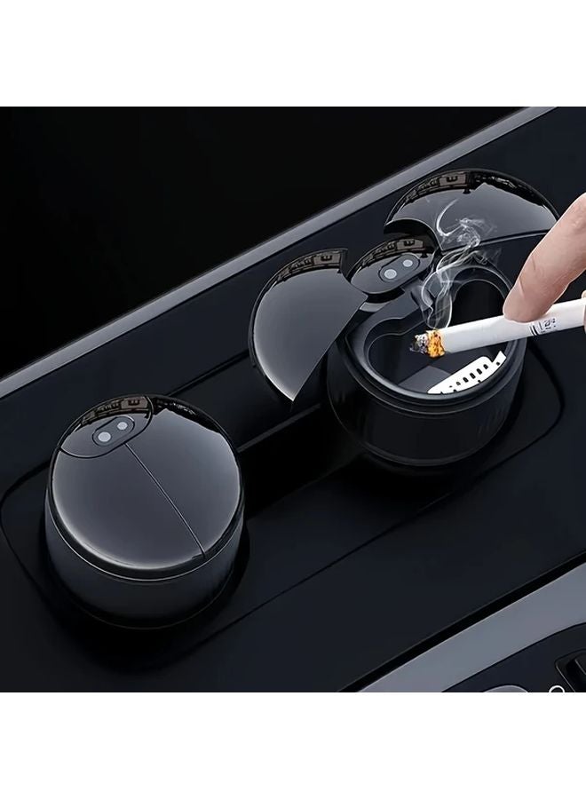 Black Touch Model Car Ashtray Metal Touch Open Close Scratch Resistant Built In Smoke Tray Gift - Image 5