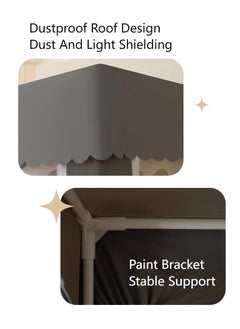 Y&D Bed Canopy Tents Curtain Blackout Curtain Single Bed Tent Curtain Student Shading Cloth Bed Canopy Mosquito Net Student Sleep Privacy Protection  - Image 5