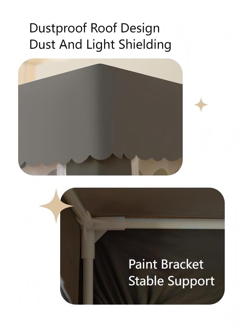 Y&D Bed Canopy Tents Curtain Blackout Curtain Single Bed Tent Curtain Student Shading Cloth Bed Canopy Mosquito Net Student Sleep Privacy Protection  - Image 5