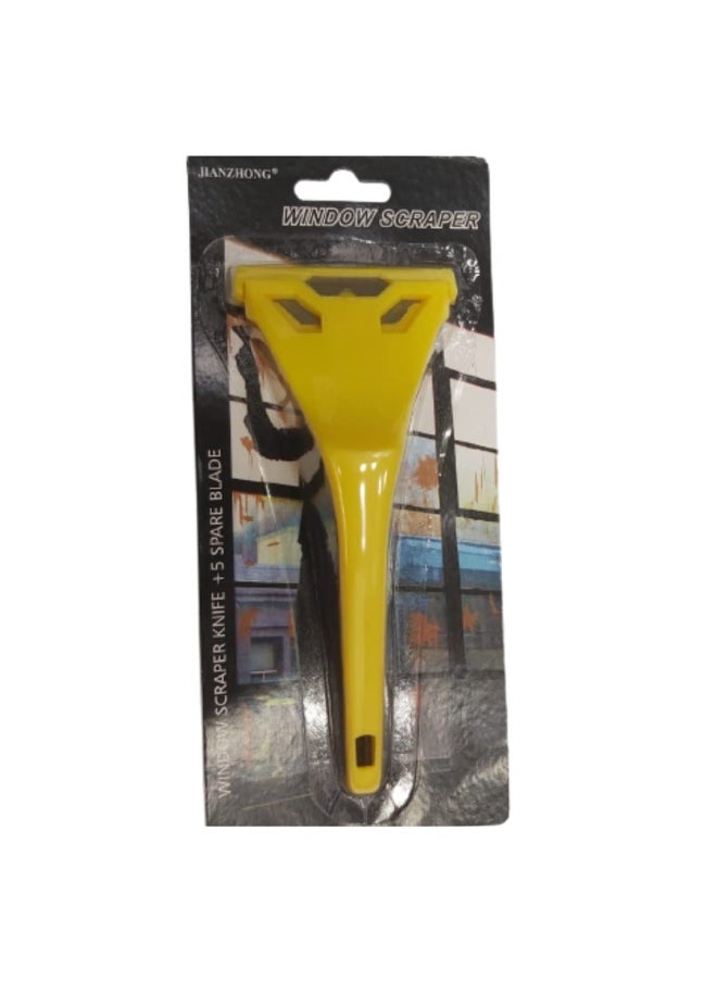 Window Scraper With Blade Yellow 60Millimeter