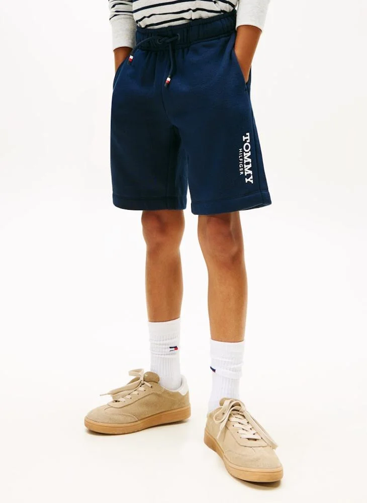 TOMMY HILFIGER Kids Monotype Print Sweatshorts