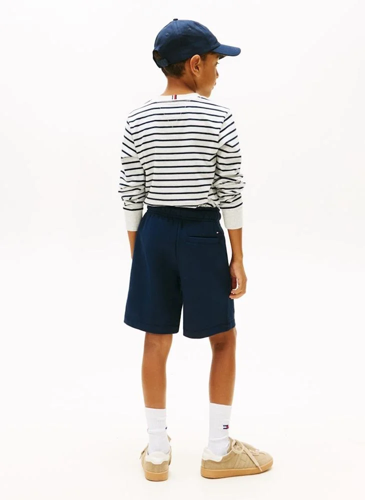 TOMMY HILFIGER Kids Monotype Print Sweatshorts