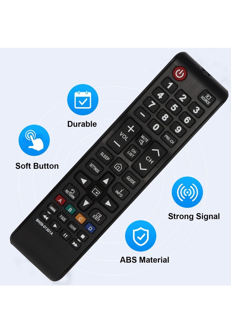 ELTRAZONE "2 Pack BN59-01301A Remote Control for Samsung UA43NU7090, UN55NU7100, UN58NU7100 4K Ultra HD LED 3D TV, for BN59-01199F BN59-01289A with Batteries Included" - Image 4