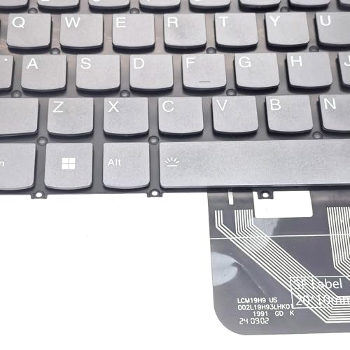 WWGTMC Replacement Backlit Keyboard for Lenovo ideaPad Flex 5-14IAU7 5-14ALC7 5-14IRU8 5-14ABR8 Flex 7-14IAU7 7-14IRU8 ThinkBook 14 G2 G3 ITL ACL are Yoga Slim 7-14ARE05 7-14IIL05 Laptop US Layout - Image 5
