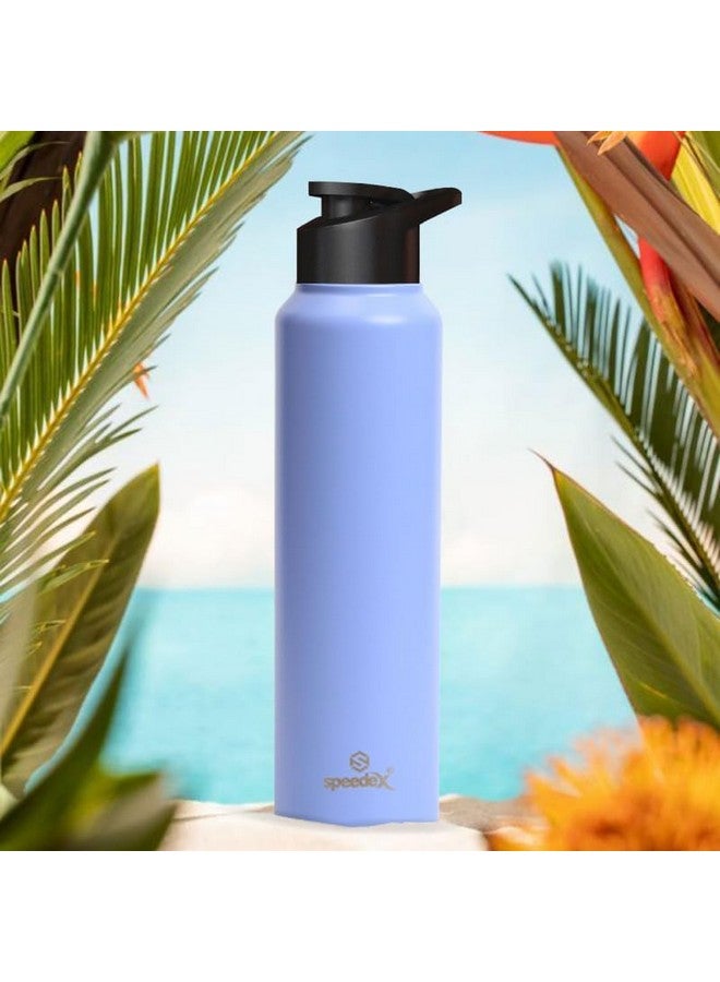 Speedex Stainless Steel Pastel Purple Water Bottle 1 Litre with Sipper Cap | Leak Proof & BPA Free | Fridge Safe Bottle for School, Gym, Office | For Boys, Girls, Men, Women, Kids - Image 3