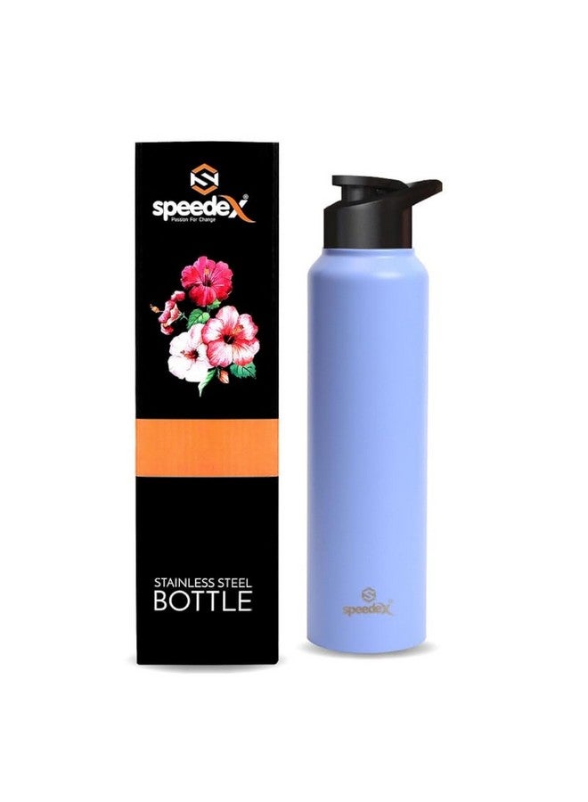Speedex Stainless Steel Pastel Purple Water Bottle 1 Litre with Sipper Cap | Leak Proof & BPA Free | Fridge Safe Bottle for School, Gym, Office | For Boys, Girls, Men, Women, Kids - Image 1