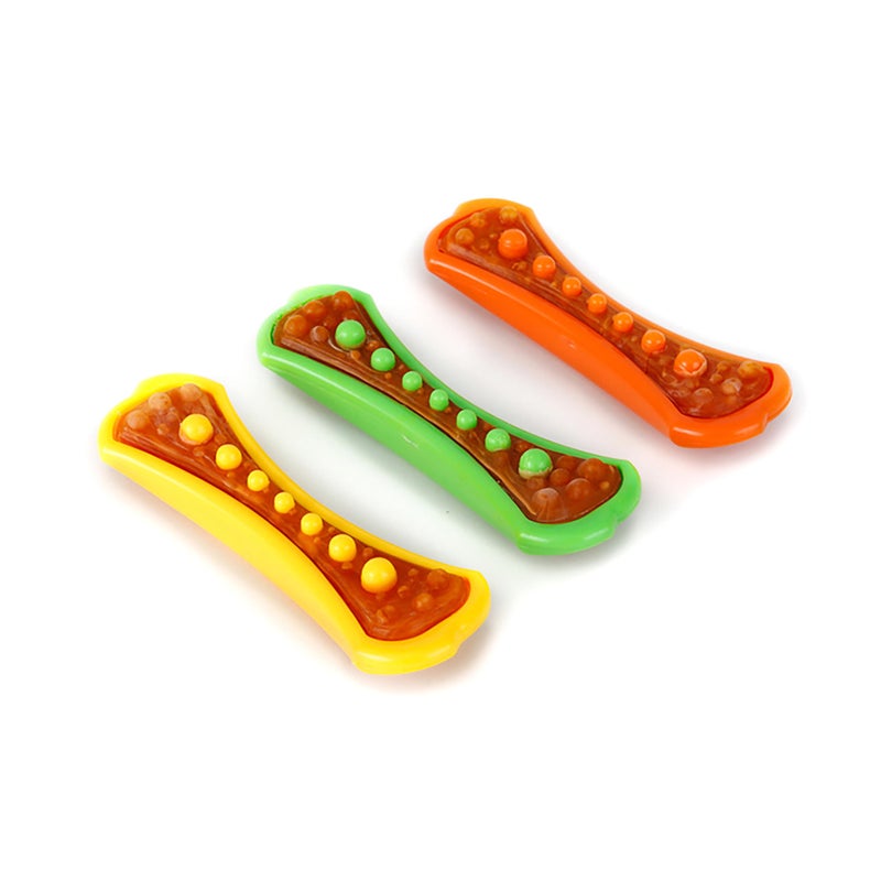 Hartz Chew 'n Clean Dental Duo Dog Treat & Chew Toy, Color Varies, Large, 3 Pack - Image 1