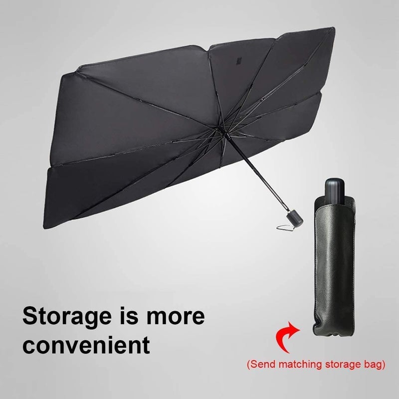 Car Windshield Sun Shade UV Rays and Heat Sun Visor Protector Foldable Reflector Umbrella brella Shield - Image 5