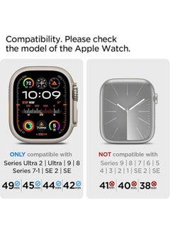Spigen Lite Fit Ultra Band for Apple Watch Band for Apple Watch Ultra 2 / Watch Ultra (49mm), Series 8/7 (45mm), Series SE2/6/SE/5/4 (44mm) and Series 3/2/1 (42mm) Nylon Solo Loop - Navy  - Image 2