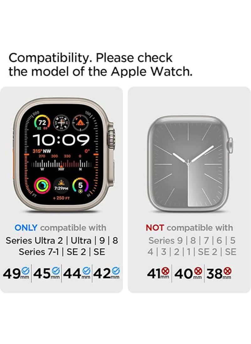 Spigen - Lite Fit Ultra Band for Apple Watch Band for Apple Watch Ultra 2 / Watch Ultra (49mm), Series 8/7 (45mm), Series SE2/6/SE/5/4 (44mm) and Series 3/2/1 (42mm) Nylon Solo Loop - Navy - Image 1
