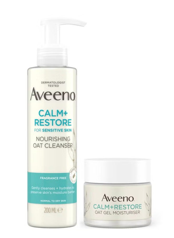 Aveeno Face Calm and Restore Sensitive Skin Best Seller Duo - Image 1