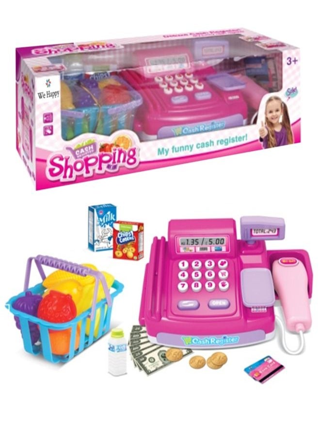 We Happy Cash Register Shopping Pretend Play Toy Fun Activity for Kids  - Image 1