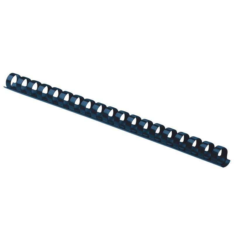 Fellowes فيلوز 52501، مشابك بلاستيكية - ظهر دائري، 1/2"، 100 حزمة، أزرق داكن - Image 1