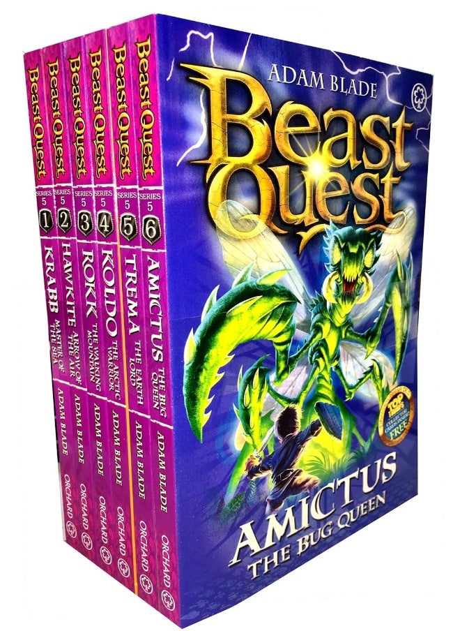 null - Beast Quest Series 5 The Shade of Death 6 Books Collection B - Image 1