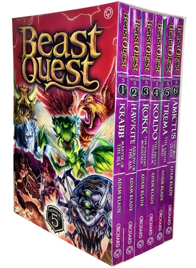 null - Beast Quest Series 5 The Shade of Death 6 Books Collection B - Image 1
