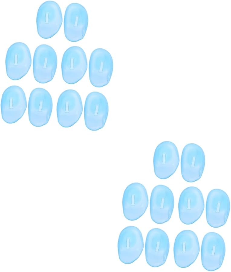 2 Pack 24pcs Silicone Ear Protectors for Hair Dyeing Treatment Reusable Easy Clean - Image 1