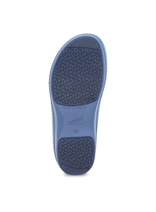 Dansko Women's Kaci Occupational Mule Clog - Lightweight and Slip Resistant Made with Bio-Based EVA for Long-Lasting Wear - Great for Healthcare, Food Service, Landscaping, Blue, 11.5-12 - Image 3