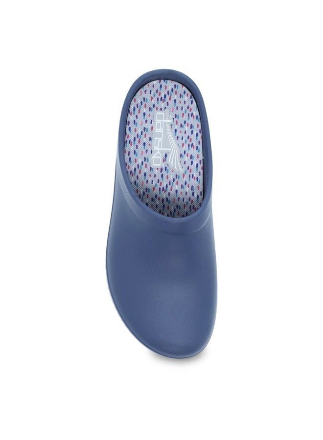 Dansko Women's Kaci Occupational Mule Clog - Lightweight and Slip Resistant Made with Bio-Based EVA for Long-Lasting Wear - Great for Healthcare, Food Service, Landscaping, Blue, 11.5-12 - Image 2