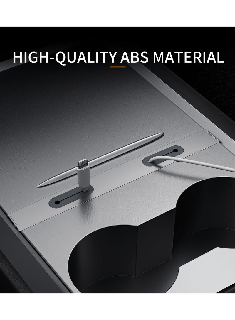 KASTWAVE Tesla USB Hub for Tesla Model 3, Model Y Accessories 2023 2022 2021, Tesla Center Console Organizer Cable Management, 100% Fit Docking Station for Center Console - Image 5