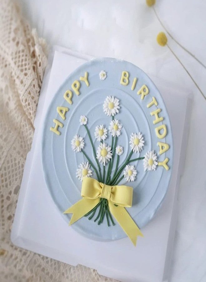 Mujiang Rose Flower Silicone Molds Daisy Fondant Mold Flower Orchid Cake Decorating Molds Set Of 4 - Image 4