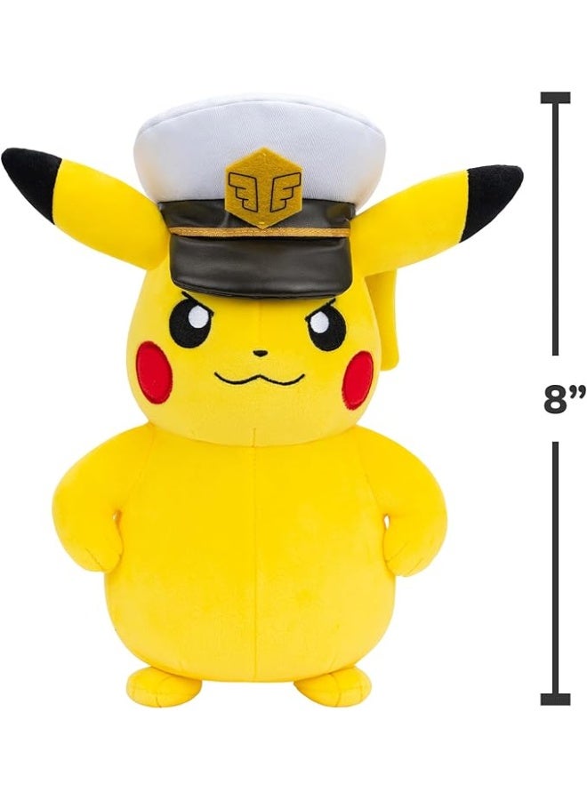 Pokemon Plush Captain Pikachu 8 PKW4295 - Image 1