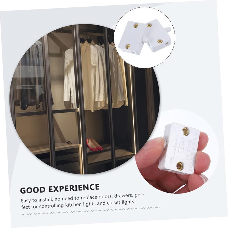 Gadpiparty 8pcs Touch Activated Cabinet Light Automatic Wardrobe for Closet and Pantry Easy Installation Compact Design Energy Efficient Door Control - Image 2